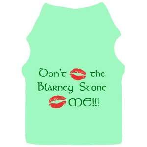 Dont Kiss the Blarney Stone Kiss ME St Patricks Day Dog Tank   (XS 