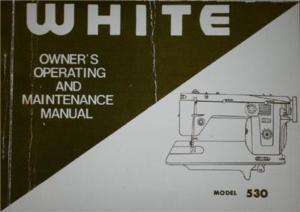White 530 Sewing Machine Manual On CD  