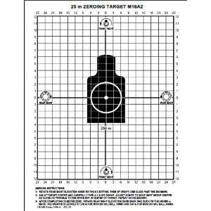 M16A2 25 Meter Zeroing Target 