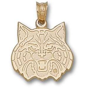  University of Arizona Wildcat 1/2 Pendant (Gold Plated 