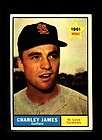 1961 topps 561 CHARLEY JAMES CARDINALS NM MT  