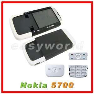 New Full Housing Cover Case Keypad For Nokia 5700 Black  