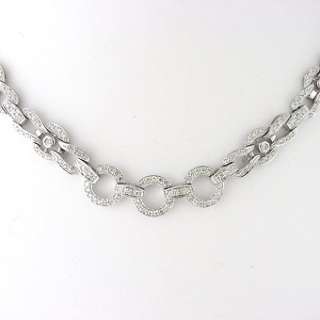 CT Diamond Ladies Necklace in 14k White Gold  
