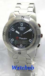   TOUCH BLACK PHANTOM S/S MULTI FUNCTION COMPASS/ALTI WATCH T33.1.588.51