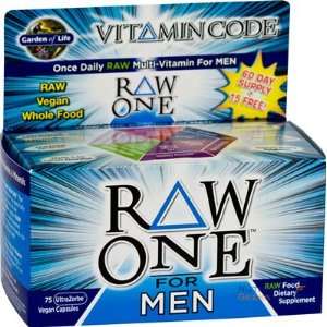  Garden of Life Vitamin Code RAW One for Men, 75 Veggie Cap 