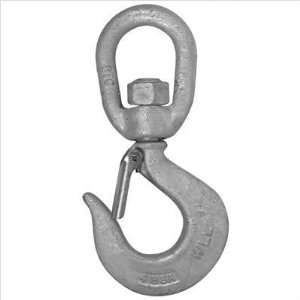 Campbell 1014 Drop Forged Carbon Steel Latched Swivel Hoist Hook, Self 