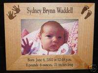 Personalized 5x7 Frame, Newborn/Baby Announcement  