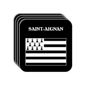 Bretagne (Brittany)   SAINT AIGNAN Set of 4 Mini Mousepad Coasters