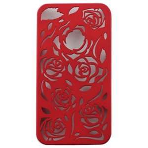 iPhone 4G 4 G / 4S 4 S / Verizon / AT&T Red Rose Floral Flowers Garden 