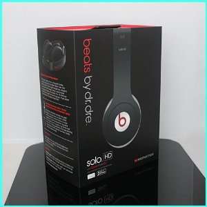  New Monster Beats by dr.dre Solo HD Black Headphones 