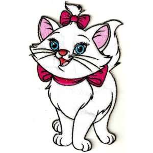 7 Marie kitten in Aristocats white cat w pink bow large 