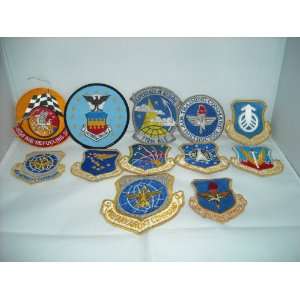  Set of 12 US Air Force Squad Patches 