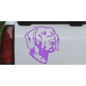 Purple 3.3in X 3in    Labrador Retriever Animals Car Window Wall 