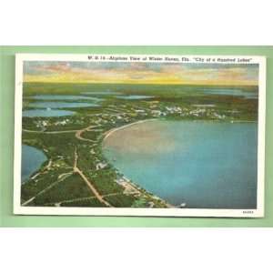   Vintage Airplane View of Winter Haven Florida 