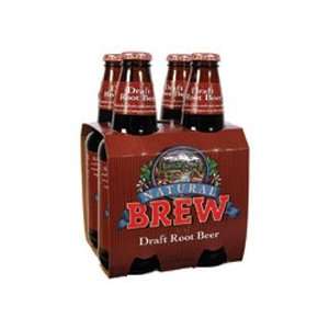 Natural Brew Soda, Draft Root Beer, 6/4/12 Oz  Grocery 