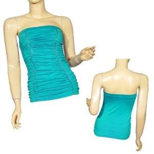   Ladies Fashion Sleeveless Tube Ruched Top Case Pack 6 