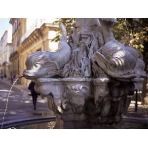 Fountain of Four Dolphins, Aix En Provence, Bouches Du Rhone, Provence 