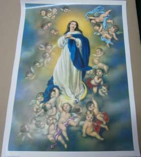 Immaculate Conception Murillo vintage poster 72010 EDGMI  