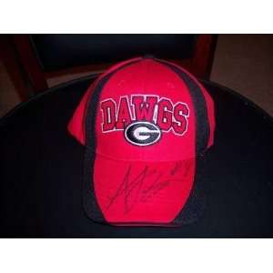 Aj Green Georgia,bengals W/coa Signed Hat   Mens College Fitted And 