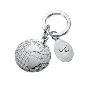  K57 Silver Plated Globe Key Holder 