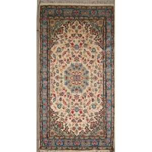 Pak Persian Area Rug with Silk & Wool Pile    a 3x5 Small Rug 