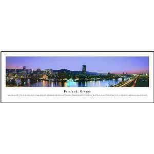  Portland, Oregon Panoramic View Framed Print