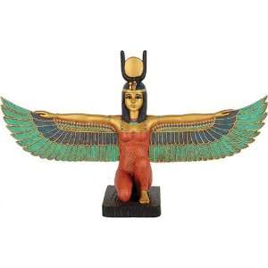  Egyptian Kneeling Winged Isis, Gold Details, Medium