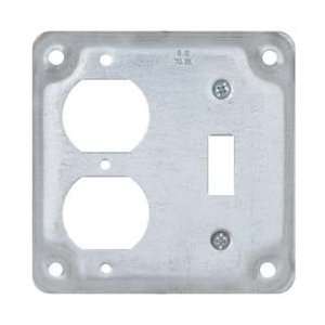  Cooper Crouse Hinds F/1 Duplex Receptacle Steel Square 