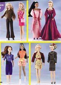 11 Barbie DOLL Clothes PATTERN Sewing for Dummies NEW  