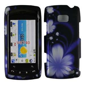  Purple with White and Black Illusion Flower Rubber Texture 