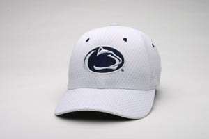 PENN STATE NITTANY LIONS WHITE GLACIER FITTED HAT NWT L  