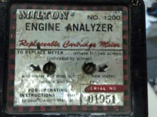 MILTON ENGINE ANALYZER 1200 4 6 8 CYLINDER DWELL  