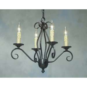  Gare Dorsay 4 Light French Country Wrought Iron 