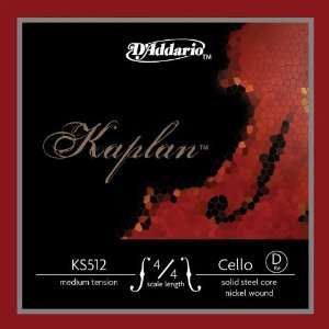  DAddario KS512 Kaplan Cello D (D String) Musical 