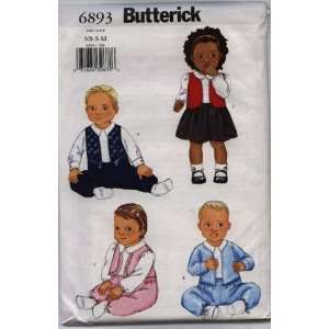  Infants / Toddlers / Doll Clothes Pattern By Butterick 