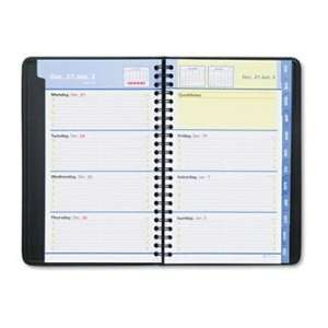  QuickNotes Recycled Weekly/Monthly Appointment Book, Black 