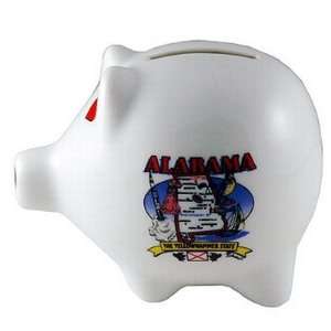  380576   Alabama Piggy Bank 3 H X 4 W State Map Case 