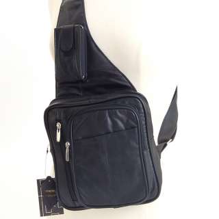 Leather Cross Body Bag Organizer Clutch Travel Purse Messenger 