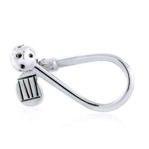   Sterling Silver Golf Ball and Club Key Ring Cell Phones & Accessories