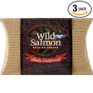 Alaska Smokehouse Smoked Salmon Fillet In E flute Pillow, 4 Ounce 