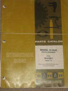 International Hough H 120B Wheel Loader Parts Manual  