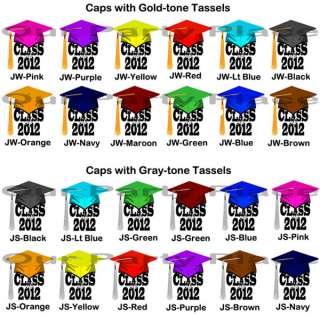 Graduation Class of 2012 Cap Tassel Personalized Party Invitations 