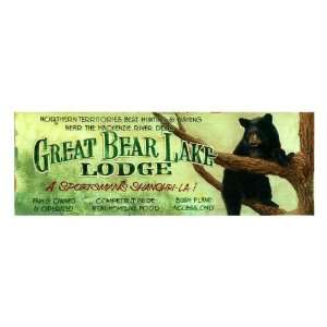  Customizable Large Great Bear Lake Lodge Vintage Style 