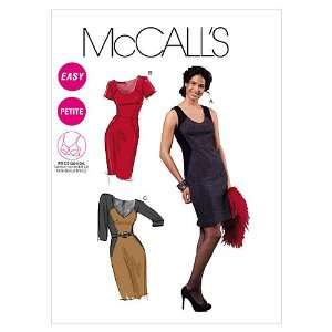  McCalls Patterns M6394 Misses/Miss Petite Lined Dresses 