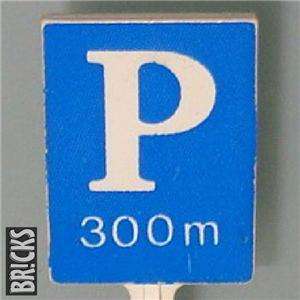 Vintage LEGO Road Sign Parking P 300m 1060 6315 939  