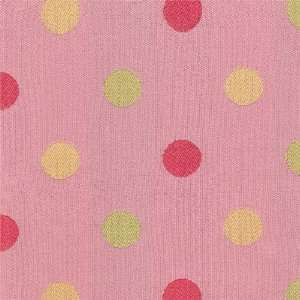  multi dots in pink fabric