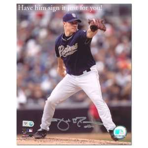  Jake Peavy San Diego Padres Personalized Autographed 16x20 