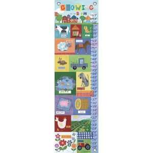    childrens growth chart   growing on the farm