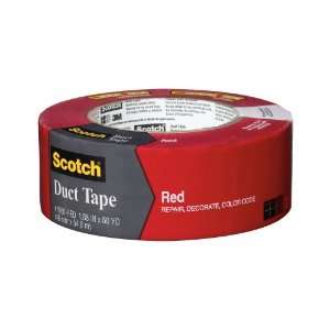  3M 1060 RED Scotch Red Duct Tape 1.88 Inch x 60 Yard, 1 