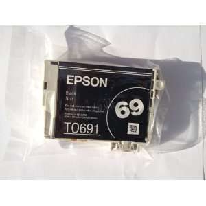  Genuine Epson Inkjet Ink Cartridge 69 Black for Workforce 